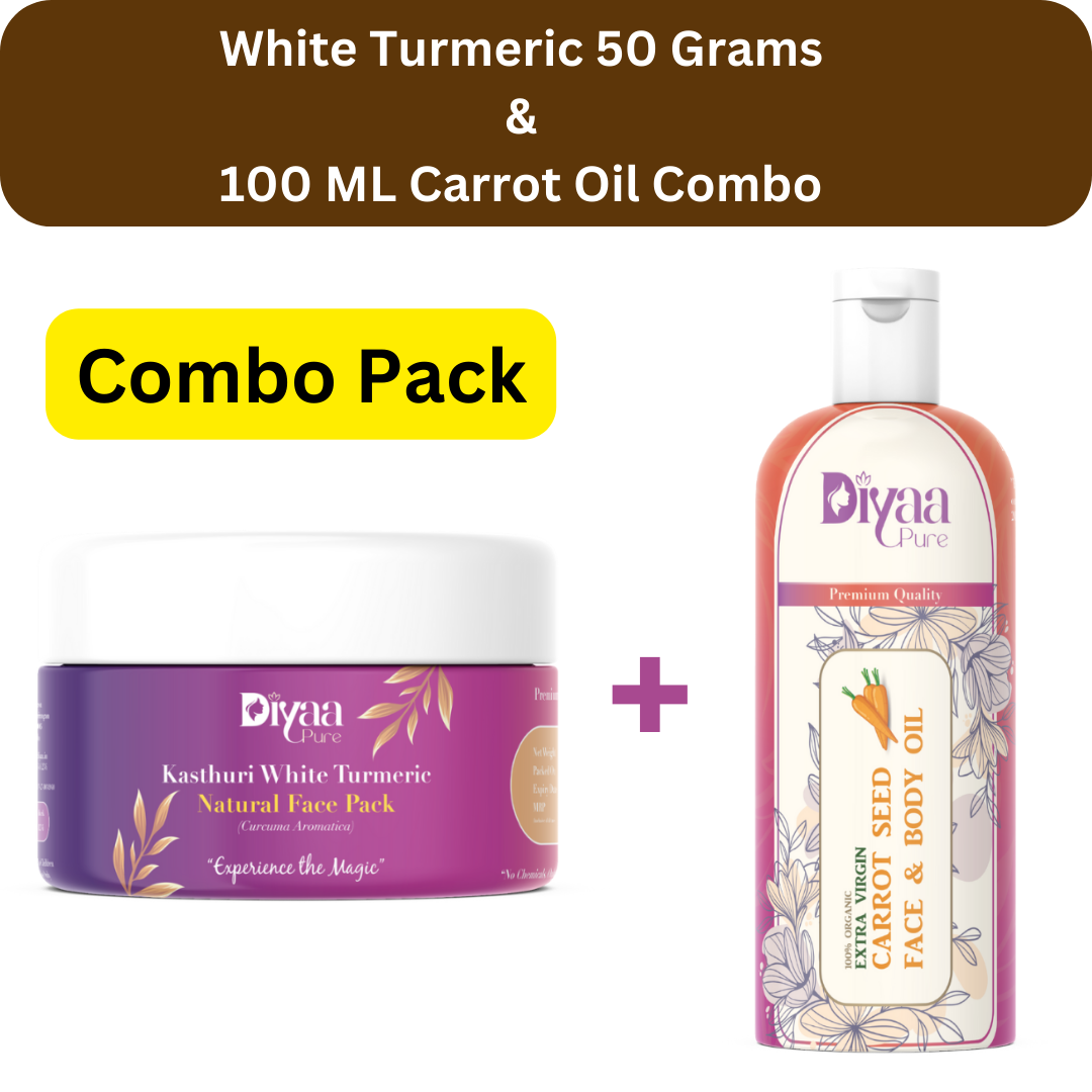 Combo Pack White Turmeric & Carrot Oil